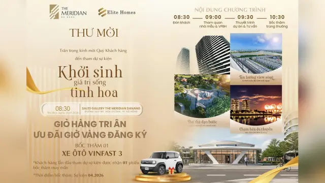 Khởi sinh giá trị sống tinh hoa tại The Meridian Da Nang
