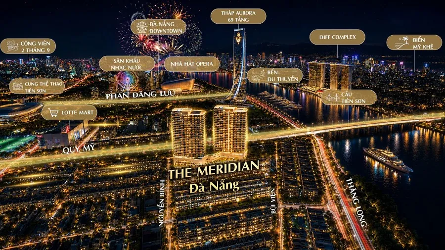 The Meridian Đà Nẵng – Tọa độ kim cương bên sông Hàn, liền kề Da Nang Downtown